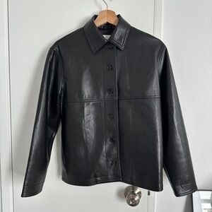 Aritzia Sunday Best GABBY SHIRT leather JACKET